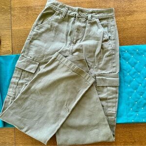 90s Baggy High Waist Green Jeans NWT